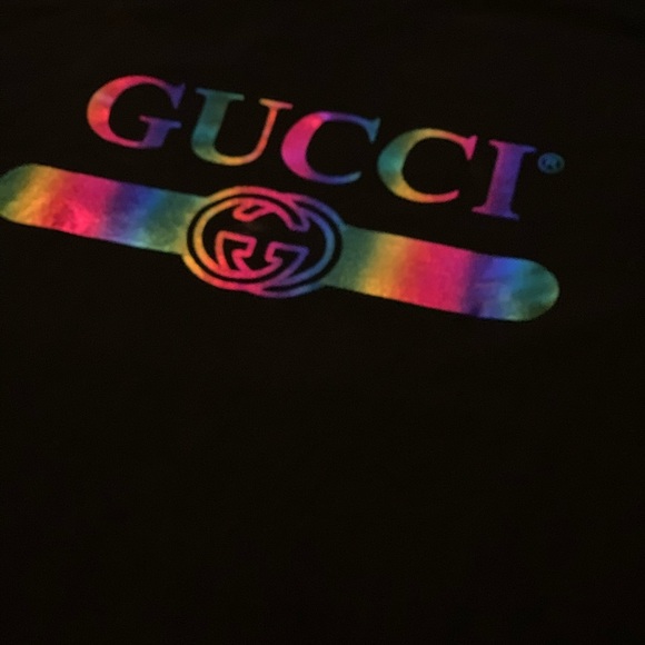 gucci iridescent shirt